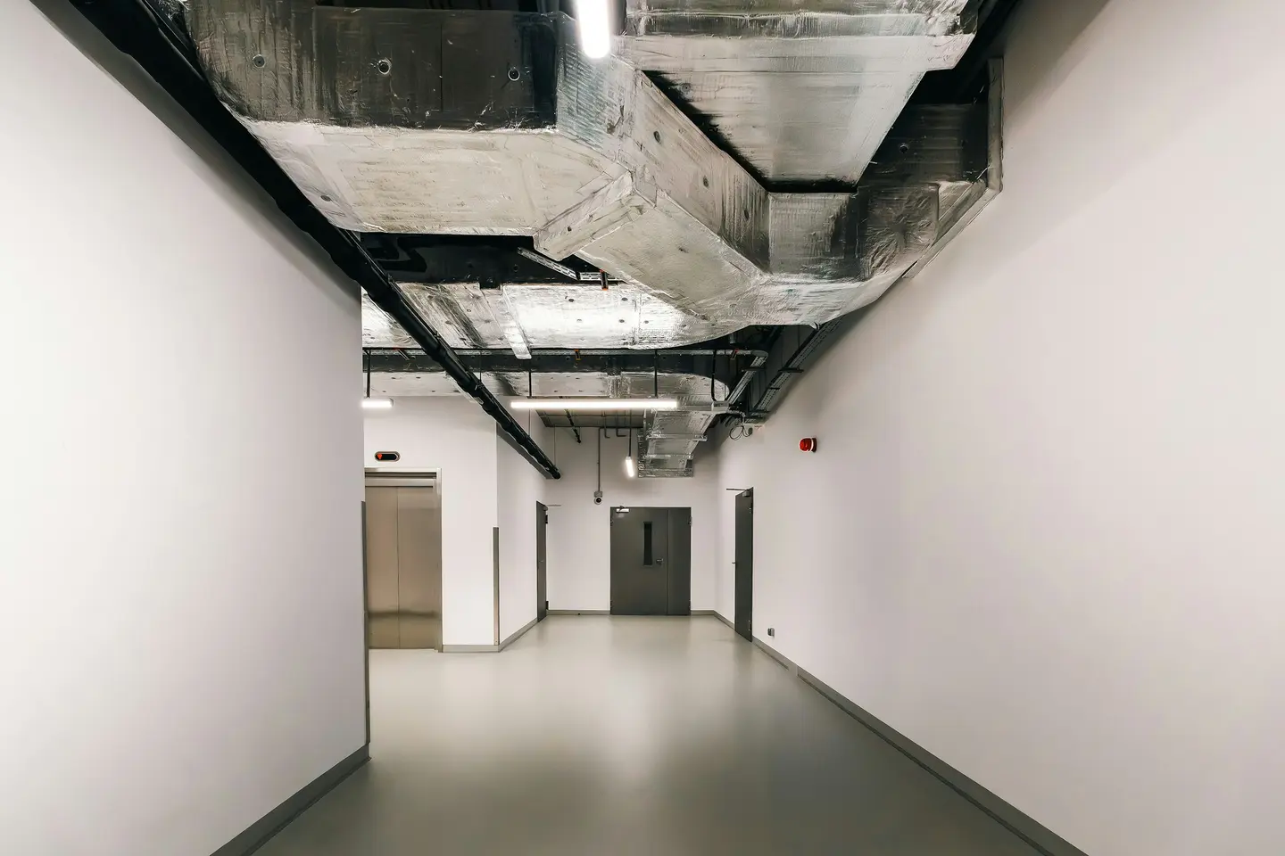 Architectural ceiling detail in a commercial interior